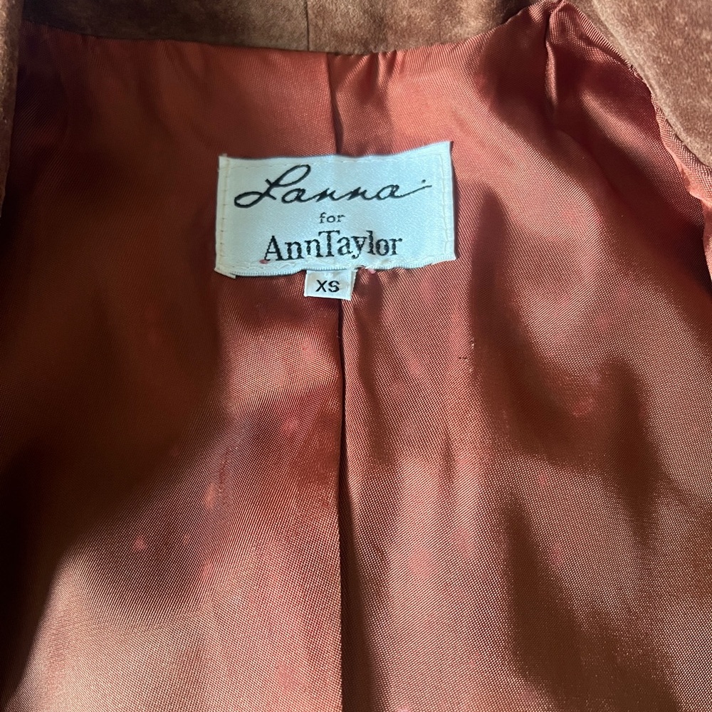 Vintage Ann Taylor Suede Fringe Jacket - Picture 14 of 15